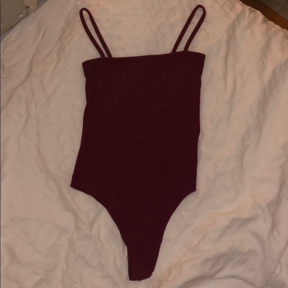Brandy Melville maroon body suit